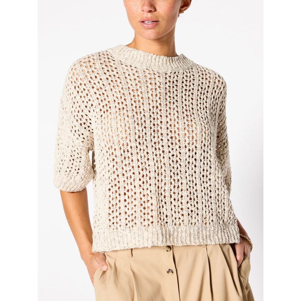 Brochu Walker The Sila Pullover In Larch Combo Relaxed Fit Knit Sweater Top Sz L - Picture 2 of 16